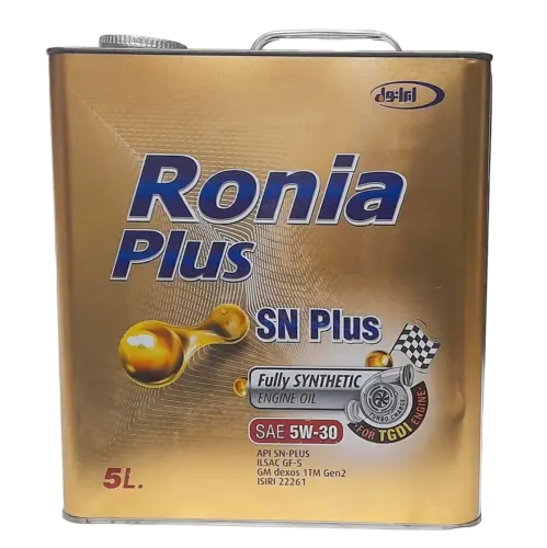 روغن موتور ایرانول رونیا پلاس +5w30 SN حجم 5 لیتر